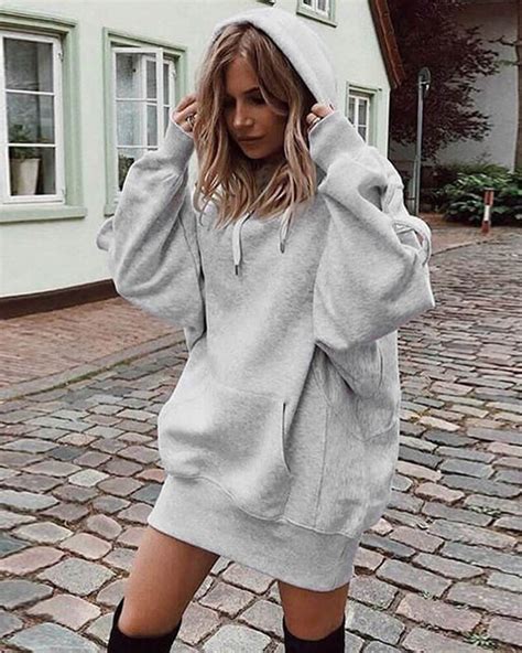 girl with oversized hoodie.